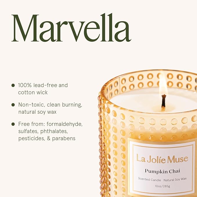 LA JOLIE MUSE Fall Candles – Pumpkin Candle - Image 6