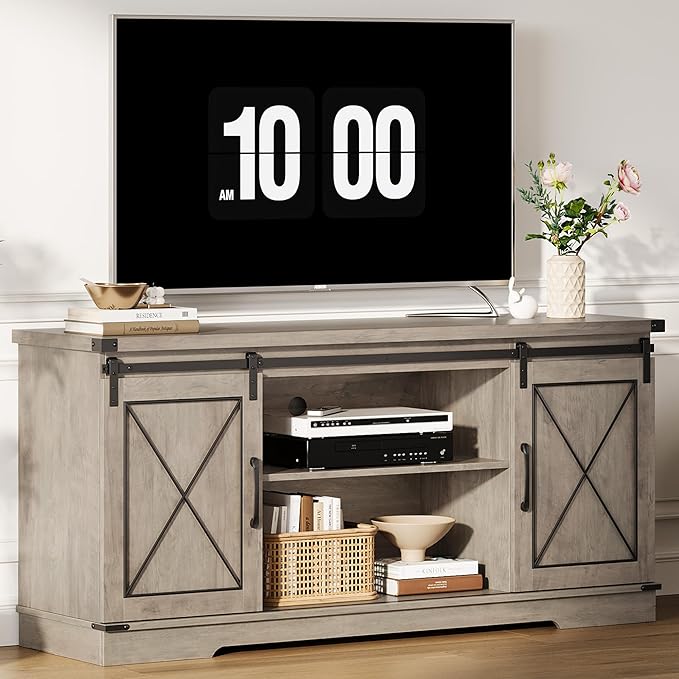 CABIHOME Farmhouse TV Stand and Entertainment Center by CABIHOME