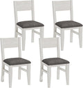 Solid Wood Dining Chairs Set of 4, Farmhouse Kitchen Chairs by Peatuk