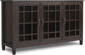 SIMPLIHOME Connaught SOLID WOOD 60 inch Wide Traditional Wide Storage Cabinet by SimpliHome