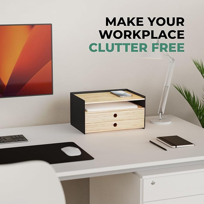 Prosumer's Choice 3-Tier Bamboo Desk Organizer - Image 2