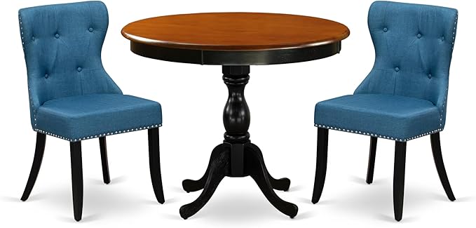 East West Furniture AMSI3-BCH-21 3 Piece Dinette Set by EastWestFurniture