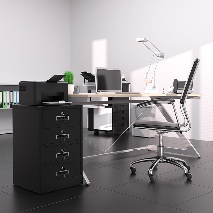 Metal Storage Cabinet with Lockable Drawers - Image 2