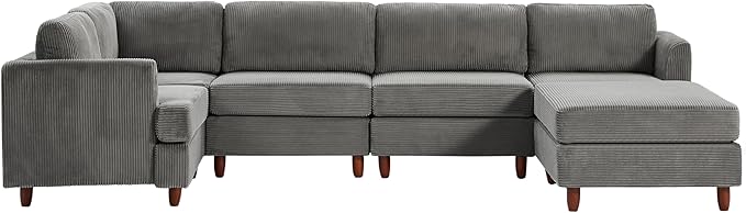 127.5" L/U-Shaped Sectional Couch - Image 8