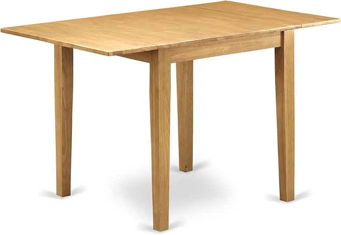 East West Furniture NDAN5-OAK-C 5 Piece Dining Room Table Set Includes a - Image 3