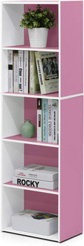 Furinno 5-Tier Reversible Color Open Shelf Bookcase by Furinno-FitsYourSpaceFitsYourBudget
