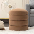 Furniliving Modern Round Ottoman, Soft Bedroom Ottoman Footstool Round Ottomans by FurnilivingFurnitureforHome