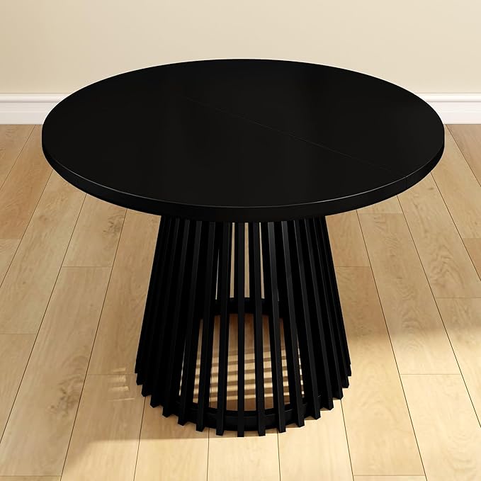 Plank+Beam Lido Round Dining Table, Minimalist Kitchen Table - Image 7