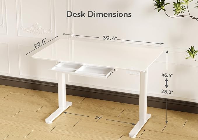 INNOVAR Glass Standing Desk - Image 3