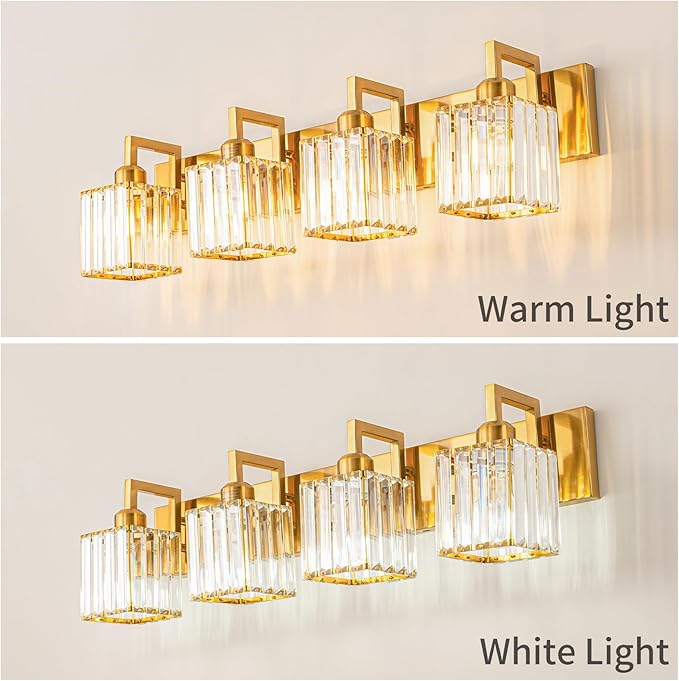 Modern Crystal Bathroom Vanity Light - Image 3