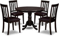 East West Furniture HLAN5-CAP-LC 5 Piece Dining Table Set by EastWestFurniture