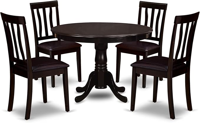 East West Furniture HLAN5-CAP-LC 5 Piece Dining Table Set by EastWestFurniture