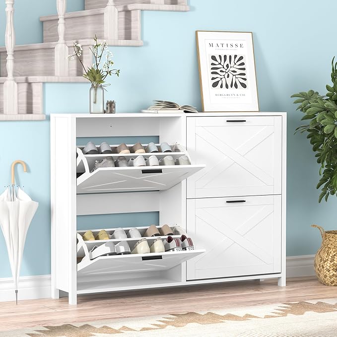 47" W Large Shoe Storage Cabinet - Image 6