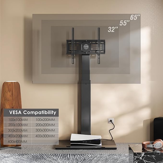 FITUEYES Floor Swivel TV Stand - Image 2
