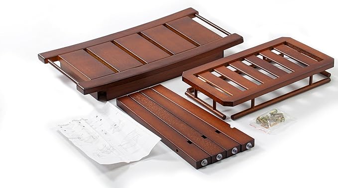 21" Teak Shower Bench for Inside – Luxury Spa-Style Comfort, FSC Certified - Image 8