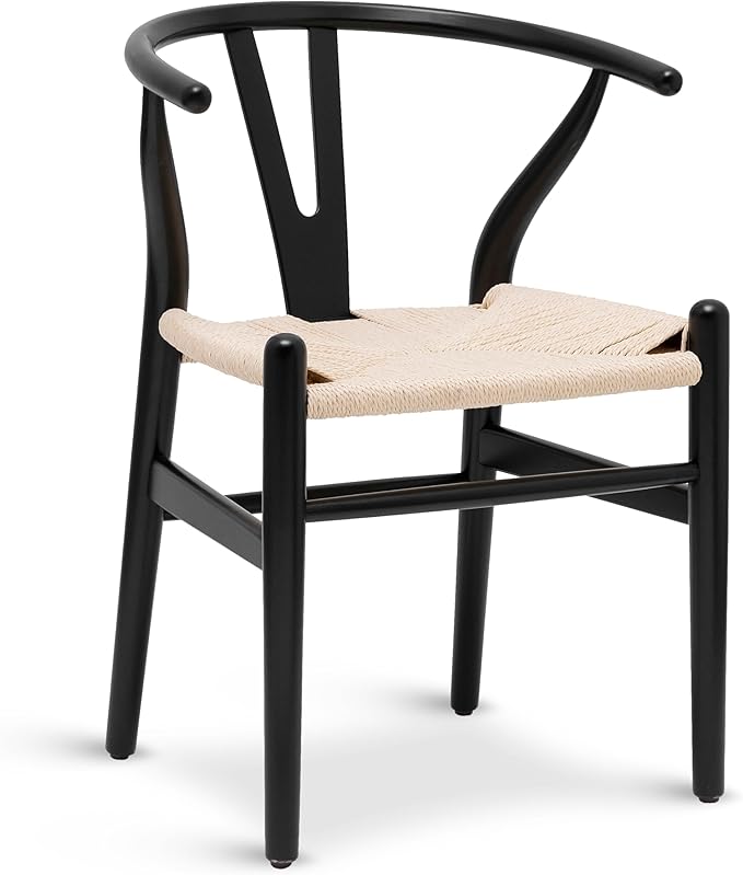 POLY & BARK Weave Dining Chair – Mid-Century Modern Wishbone Dining Chair by POLYBARK