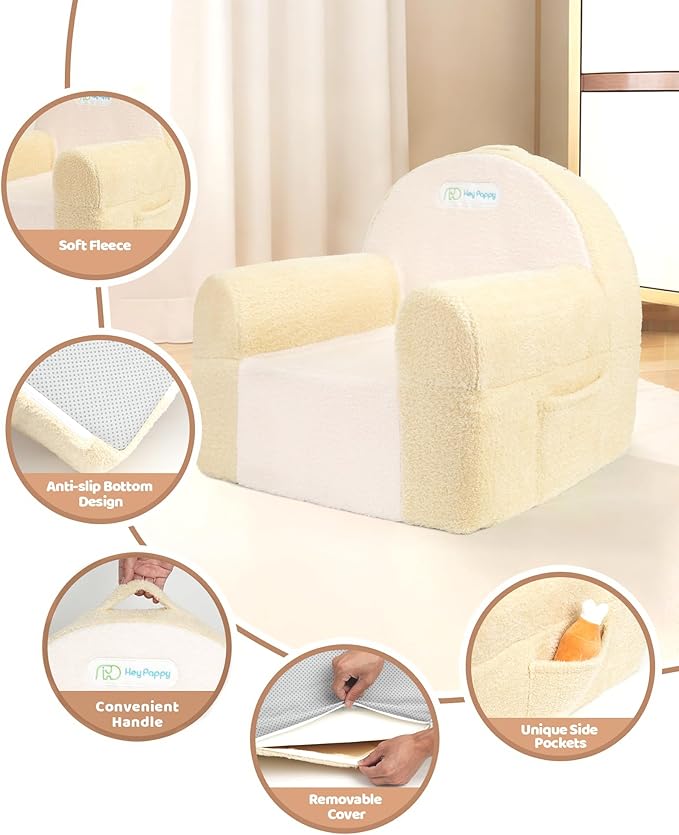 Toddler Chair, Comfy Foam Kids Couch - Image 5