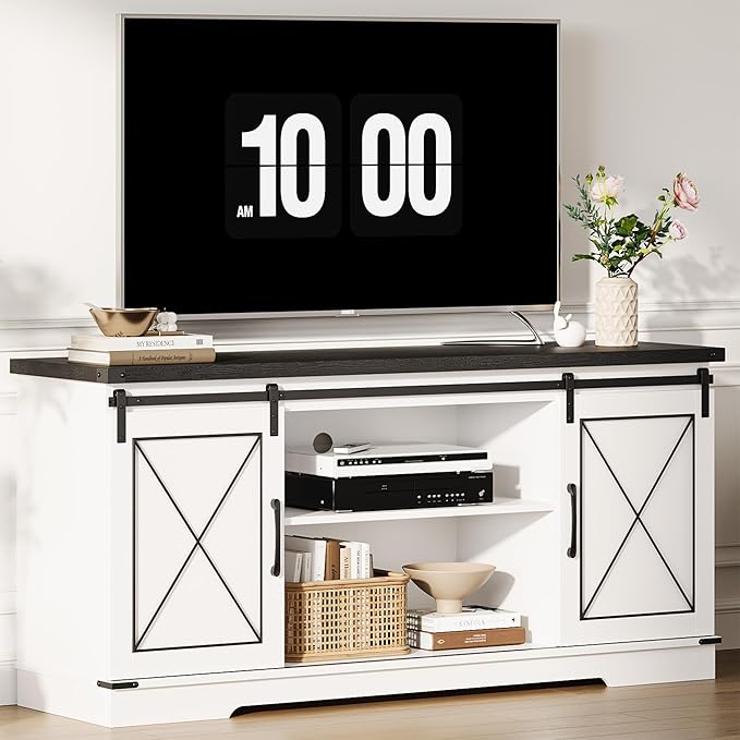 CABIHOME Farmhouse TV Stand and Entertainment Center by CABIHOME