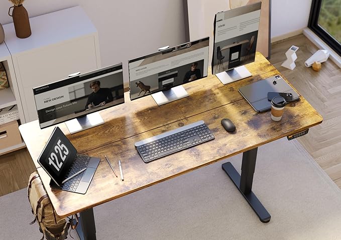 Claiks Electric Standing Desk, Adjustable Height Stand up Desk, 55x24 Inches - Image 6