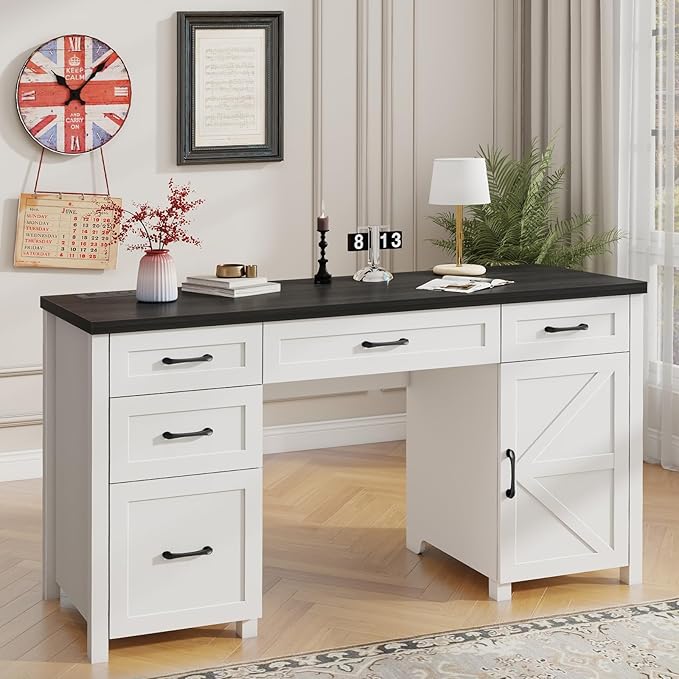 Farmhouse 61'' Executive Desk by Vabches