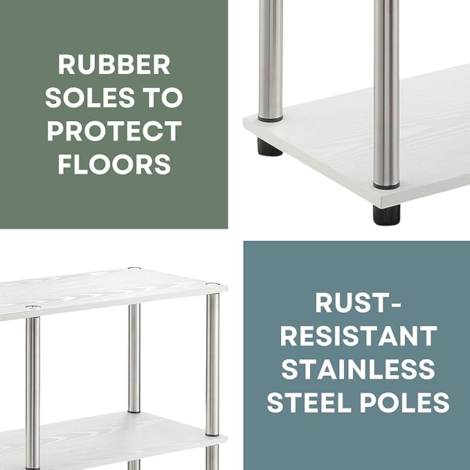 Convenience Concepts Designs2Go No Tools 3 Tier Wide Console Table 42" - Image 9