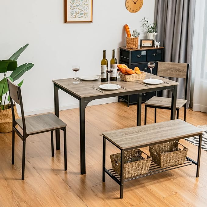 Giantex Dining Table Set for 4, Kitchen Table - Image 2