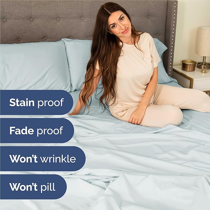 Split King Size 5 Piece Sheet Set - Image 5