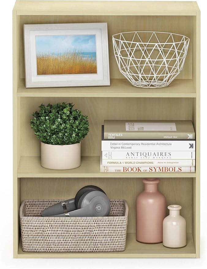 Furinno Pasir 3-Tier Open Shelf Bookcase - Image 8
