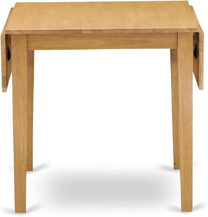 East West Furniture NDAN3-OAK-C 3 Piece Dining Table Set - Image 6