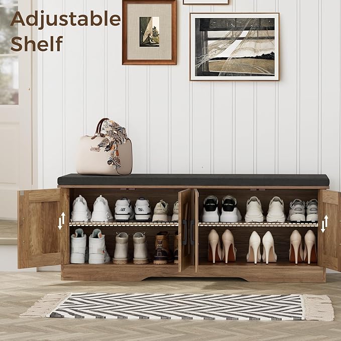 2-Tier Storage Bench, Shoe Bench - Image 4