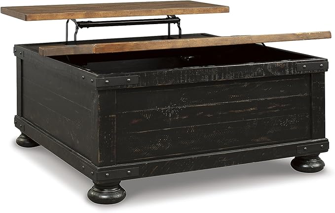 Signature Design by Ashley Valebeck Farmhouse Lift Top Coffee Table - Image 4