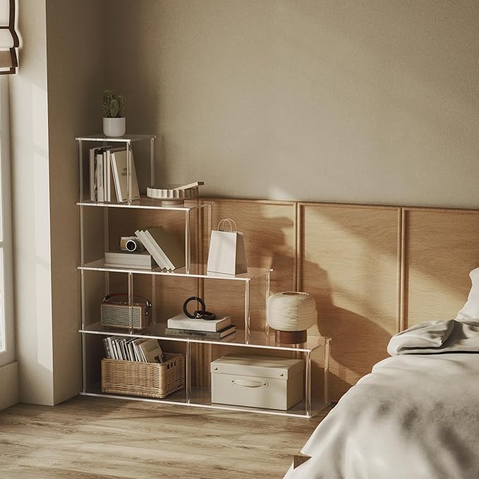 5-Tier Acrylic Stepped Bookshelf - Image 7