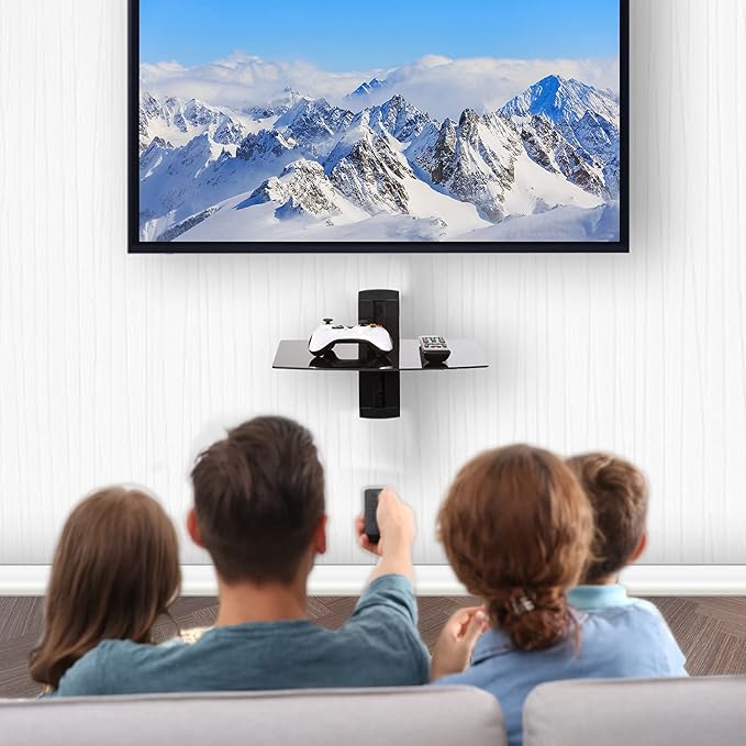 WALI Floating Entertainment Center Shelves, Holds Up to 17.6lbs, TV Shelf - Image 2