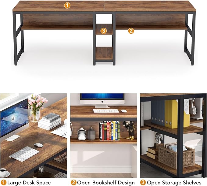 Tribesigns Two Person Desk - Image 7