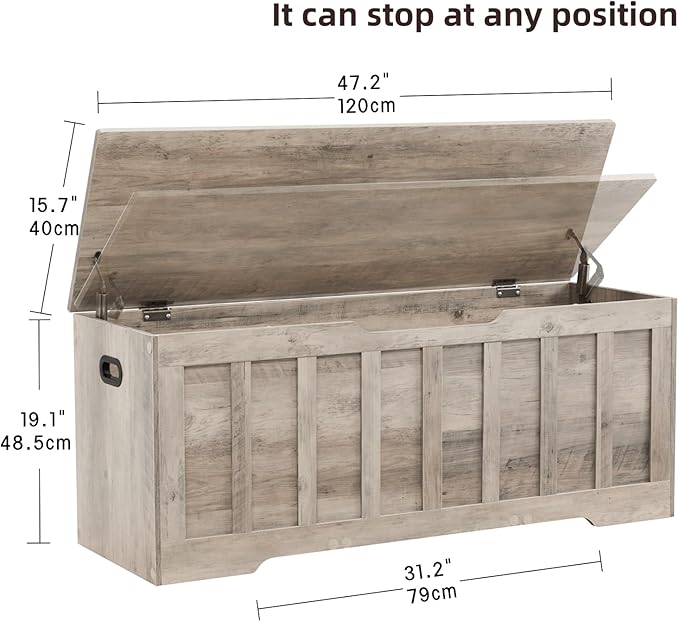47.2" Storage Chest Extra Large, Storage Trunk - Image 2
