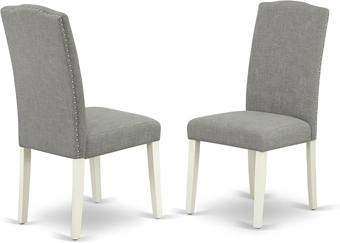 East West Furniture V027EN206-9 9 Piece Dining Room Set Includes a Rectangle - Image 4