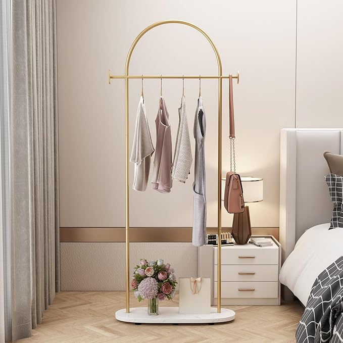 Gold Clothing Rack, Modern Clothes Rack by KADIGANG