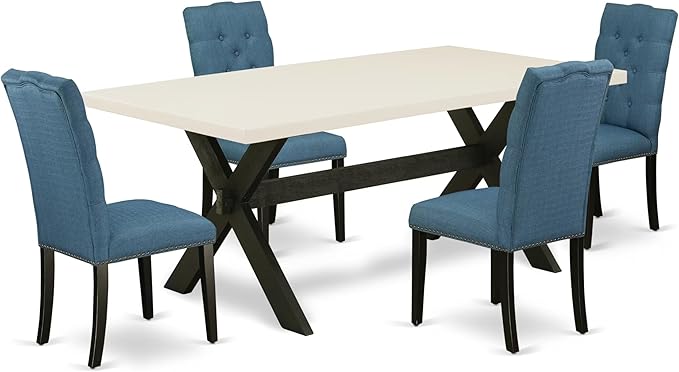 East West Furniture X627EL121-5 5 Piece Dining Table Set by EastWestFurniture