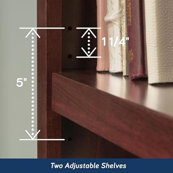 Sauder Miscellaneous Storage 3 Bookcase/Book Shelf, L: 35.28" x W: 13.23" x H: - Image 6