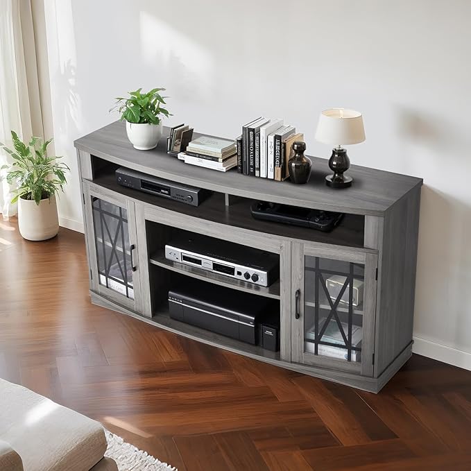 VEVOR TV Stand for TVs up to 65 inch, Farmhouse Entertainment Center - Image 8