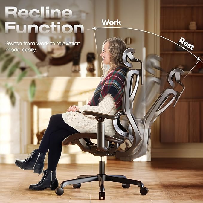 T11 Ergonomic Office Chair, High Back Desk Chairs - Image 9