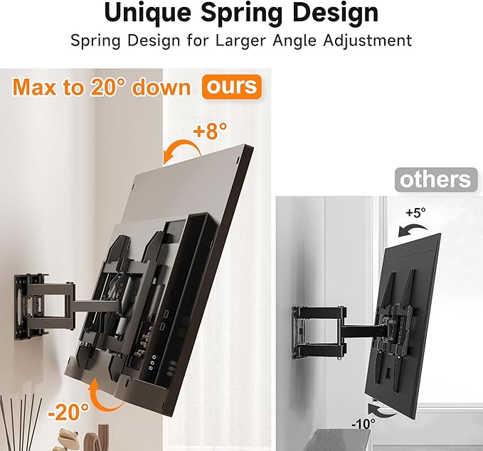 Ultra Slim Full Motion TV Wall Mount - Image 3