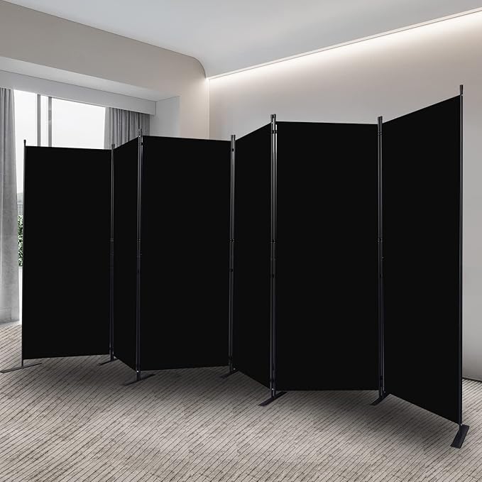 Room Divider, 6 Panel Folding Privacy Screens - Image 7