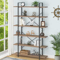 HSH Tall Bookcases and Book Shelves 6 Shelf, Metal Wooden Book Shelf and by HOMESWEETHOME