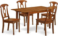 East West Furniture PSNA5-SBR-W 5 Piece Dining Room Furniture Set Includes a by EastWestFurniture