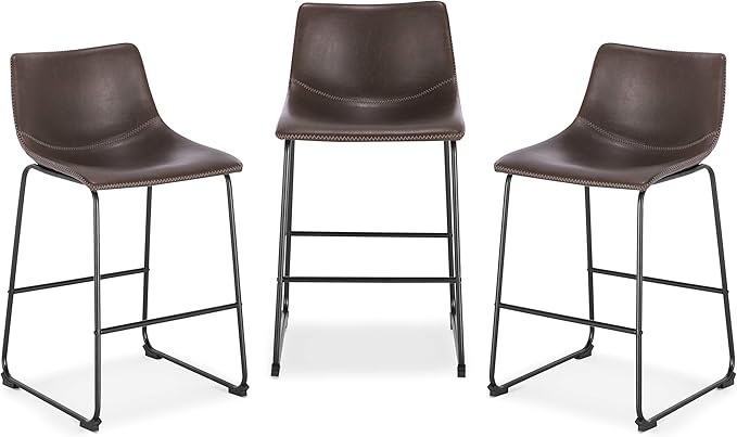 EdgeMod Brinley Counter Stool in Brown by EdgeMod
