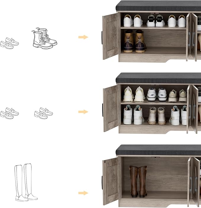 2-Tier Storage Bench, Shoe Bench - Image 6