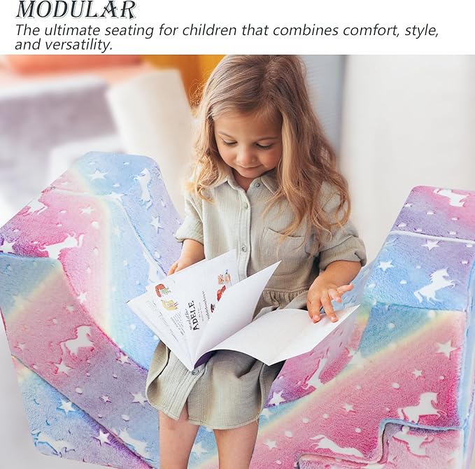MeMoreCool Foam Climbing Toddler Couch, Modular Kids Sofa - Image 8