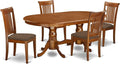 East West Furniture PLPO5-SBR-C 5 Piece Kitchen Table Set by EastWestFurniture