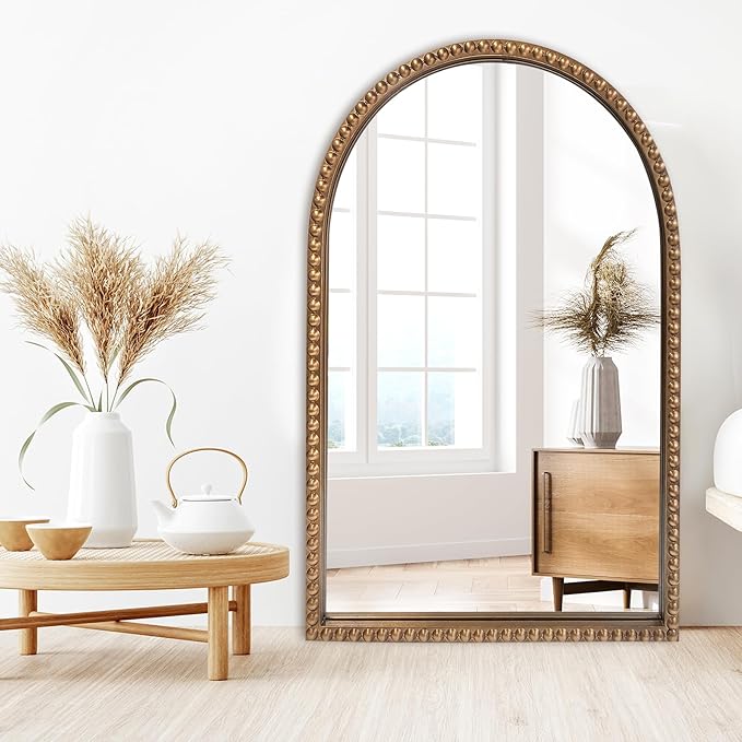 ironsmithn Gold Arched Mirror, Marlowe Decorative Accent Mirrors by ironsmithn
